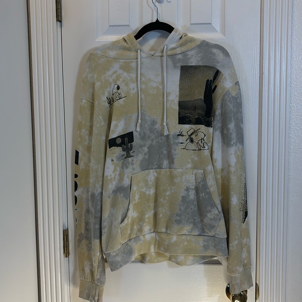 Peanuts Snoopy Hoodie Sweatshirt Desert Cactus
